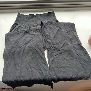 Flowy black wide legged pants from American eagle